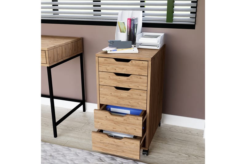 Atlas Byrå 40 cm - Brun - Förvaring - Kontorsförvaring - Hurtsar