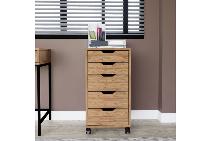 Atlas Byrå 40 cm - Brun - Förvaring - Kontorsförvaring - Hurtsar