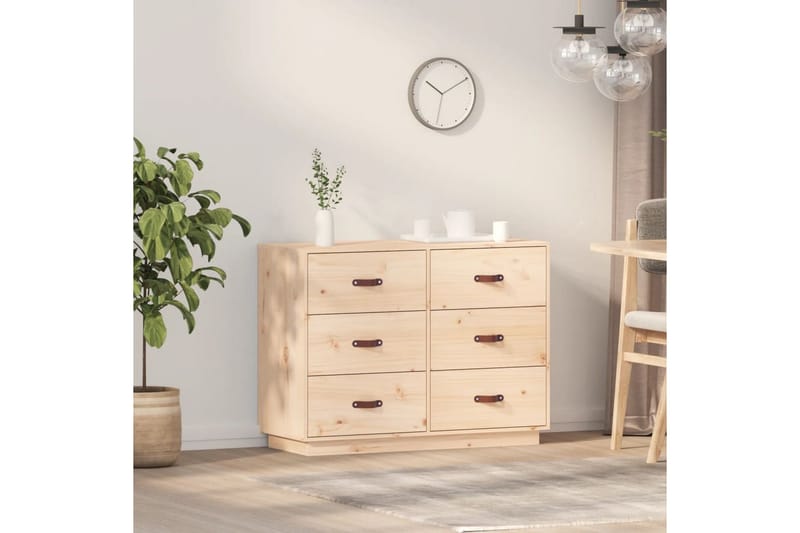 beBasic Byrå 100x40x75 cm massiv furu - Förvaring - Förvaringsmöbler - Byrå