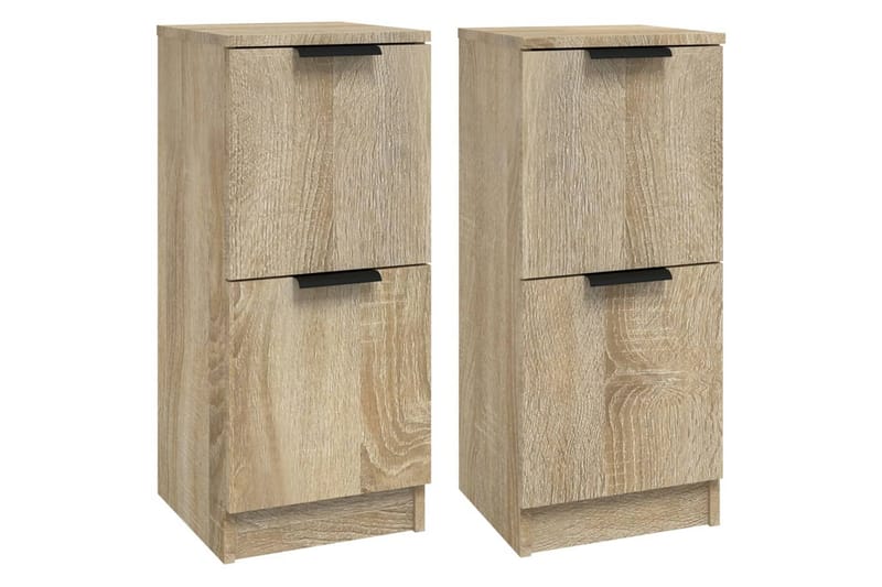 beBasic Byrå 2 st sonoma-ek 30x30x70 cm konstruerat trä - Förvaring - Förvaringsmöbler - Byrå