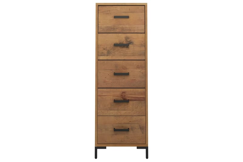 beBasic Byrå 42x35x110 cm massivt återvunnen furu - Förvaring - Förvaringsmöbler - Byrå