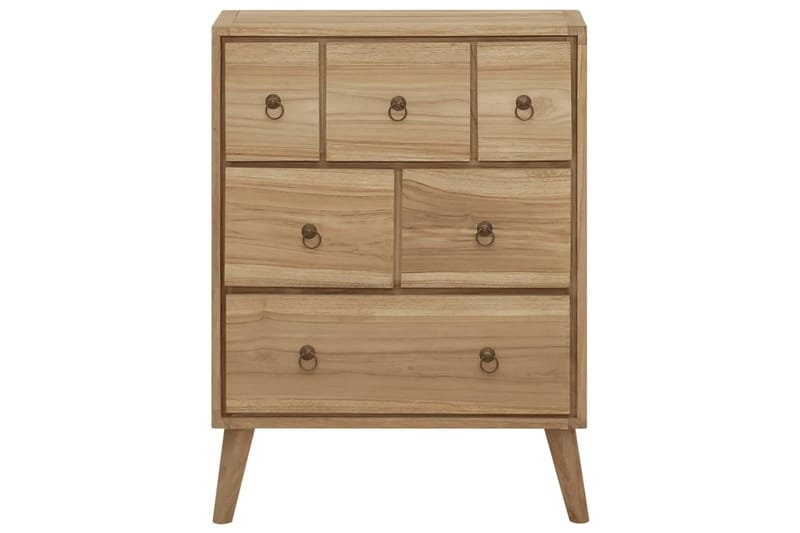 beBasic Byrå 56x30x80 cm massiv teak - Förvaring - Förvaringsmöbler - Byrå