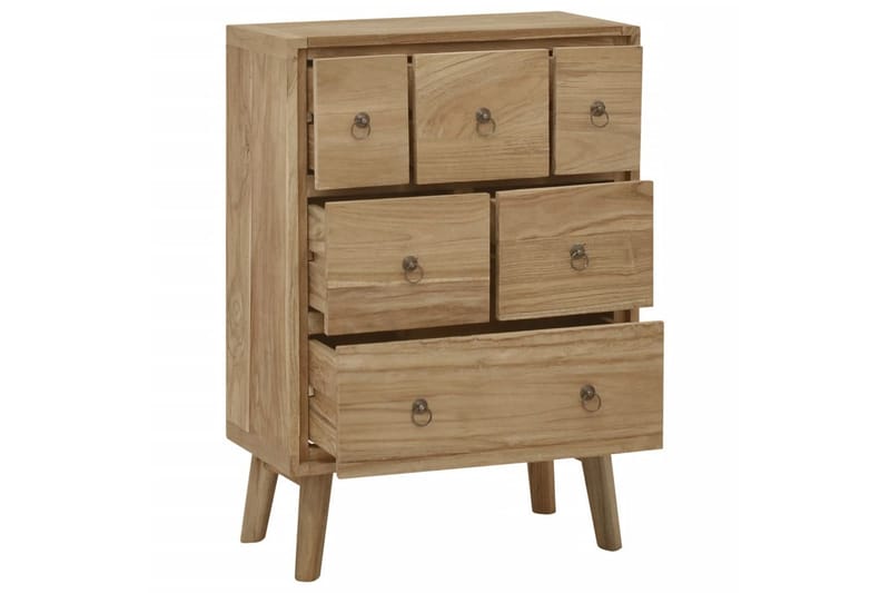 beBasic Byrå 56x30x80 cm massiv teak - Förvaring - Förvaringsmöbler - Byrå