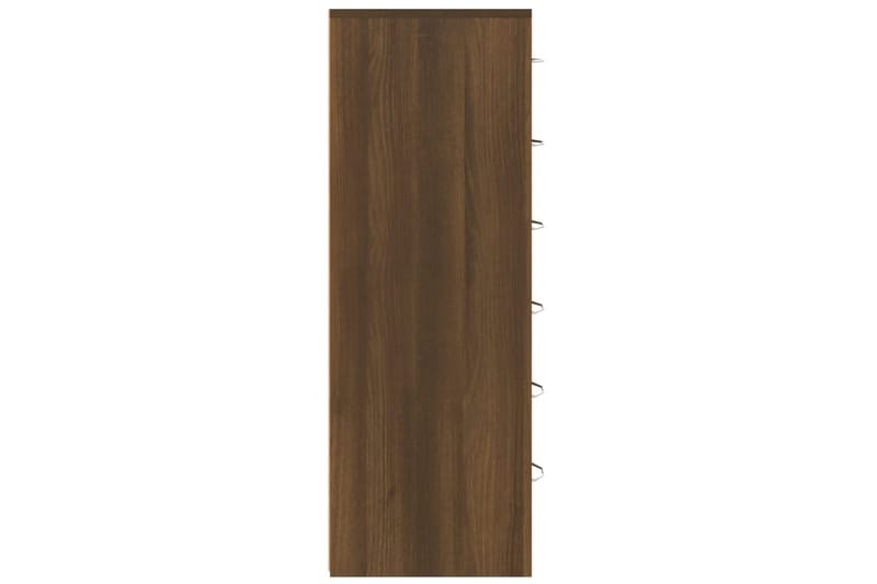 beBasic Byrå 6 lådor brun ek 50x34x96 cm konstruerat trä - Förvaring - Förvaringsmöbler - Byrå