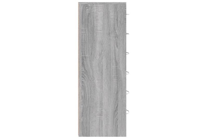beBasic Byrå 6 lådor grå sonoma-ek 50x34x96 cm konstruerat trä - Förvaring - Förvaringsmöbler - Byrå