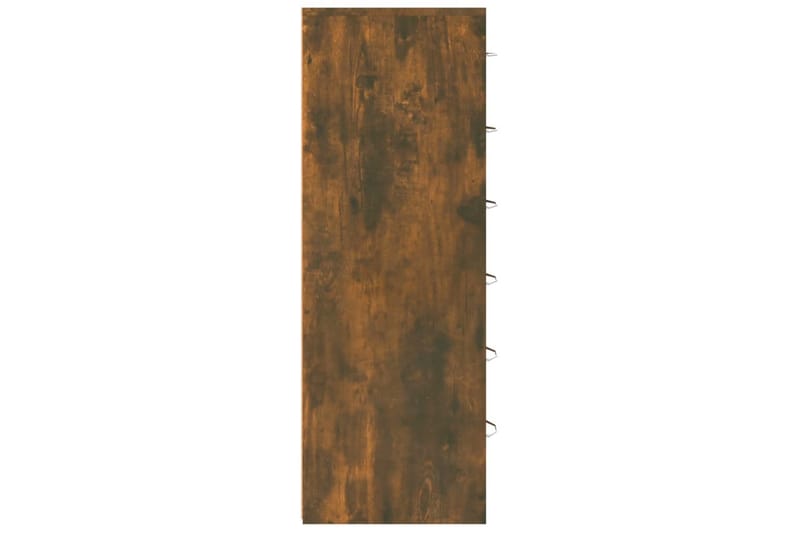 beBasic Byrå 6 lådor rökfärgad ek 50x34x96 cm konstruerat trä - Förvaring - Förvaringsmöbler - Byrå