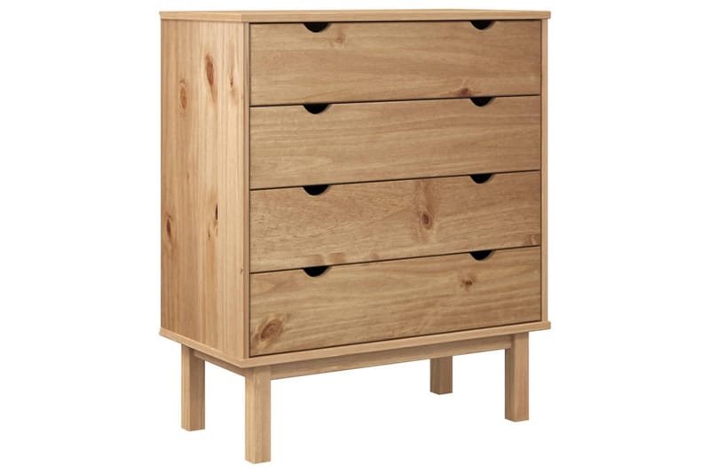 beBasic Byrå 76,5x39,5x90 cm massiv furu - Förvaring - Förvaringsmöbler - Byrå