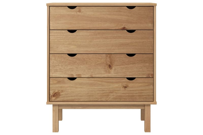 beBasic Byrå 76,5x39,5x90 cm massiv furu - Förvaring - Förvaringsmöbler - Byrå