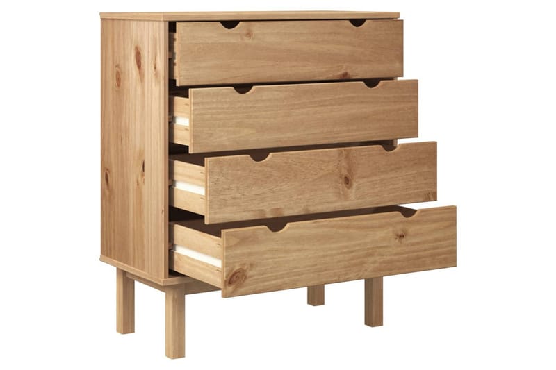 beBasic Byrå 76,5x39,5x90 cm massiv furu - Förvaring - Förvaringsmöbler - Byrå