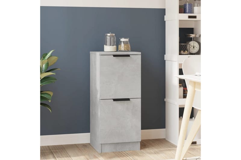 beBasic Byrå betonggrå 30x30x70 cm konstruerat trä - Förvaring - Förvaringsmöbler - Byrå