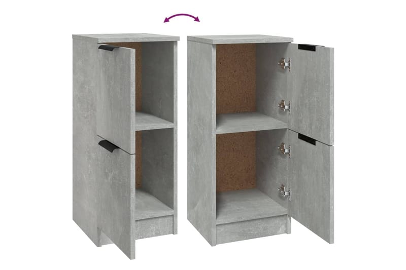 beBasic Byrå betonggrå 30x30x70 cm konstruerat trä - Förvaring - Förvaringsmöbler - Byrå