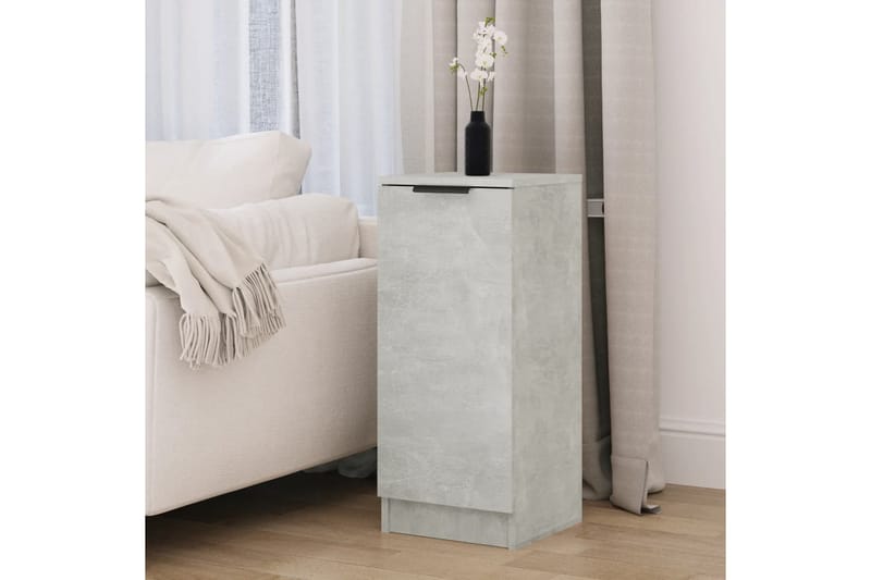 beBasic Byrå betonggrå 30x30x70 cm konstruerat trä - Förvaring - Förvaringsmöbler - Byrå