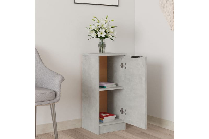 beBasic Byrå betonggrå 30x30x70 cm konstruerat trä - Förvaring - Förvaringsmöbler - Byrå