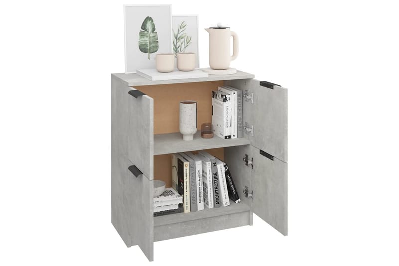 beBasic Byrå betonggrå 60x30x70 cm konstruerat trä - Förvaring - Förvaringsmöbler - Byrå