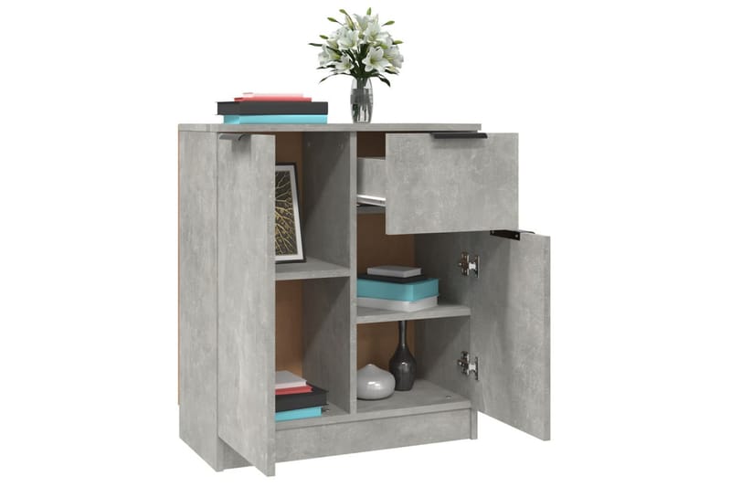 beBasic Byrå betonggrå 60x30x70 cm konstruerat trä - Förvaring - Förvaringsmöbler - Byrå
