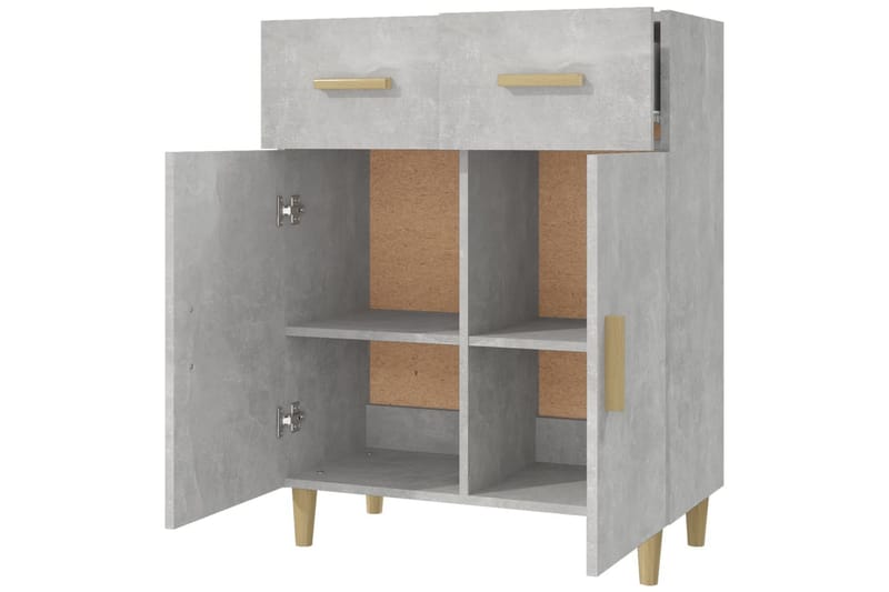 beBasic Byrå betonggrå 69,5x34x89 cm konstruerat trä - Förvaring - Förvaringsmöbler - Byrå