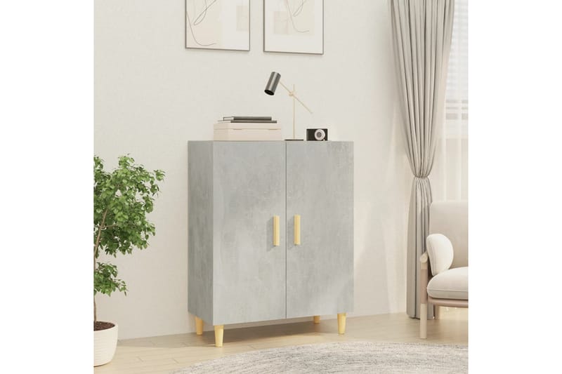 beBasic Byrå betonggrå 70x34x90 cm konstruerat trä - Förvaring - Förvaringsmöbler - Byrå