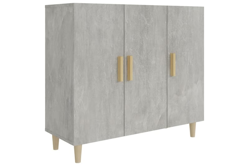 beBasic Byrå betonggrå 90x34x80 cm konstruerat trä - Förvaring - Förvaringsmöbler - Byrå