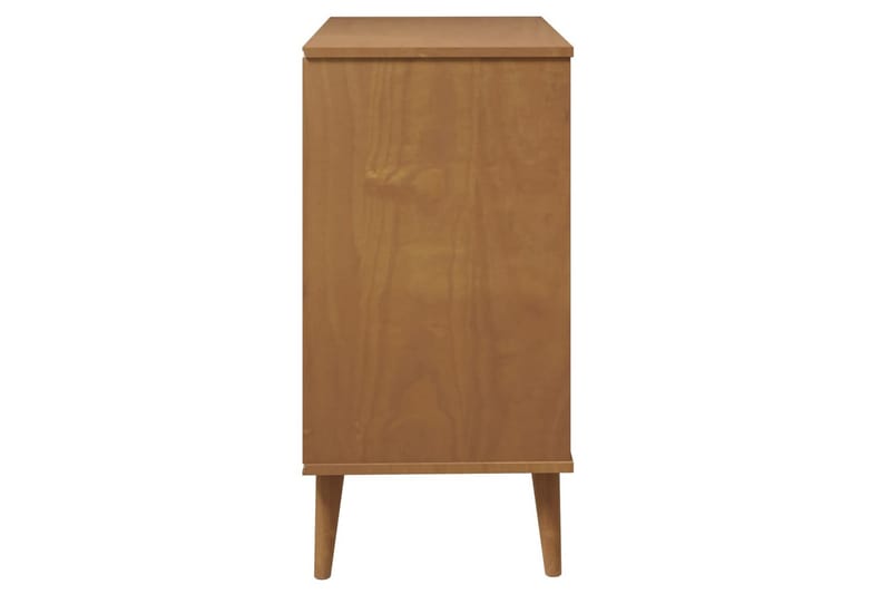 beBasic Byrå brun 80x40x80 cm massivt furuträ - Förvaring - Förvaringsmöbler - Byrå