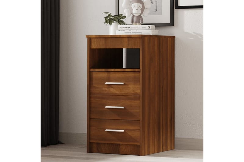 beBasic Byrå brun ek 40x50x76 cm konstruerat trä - Förvaring - Förvaringsmöbler - Byrå
