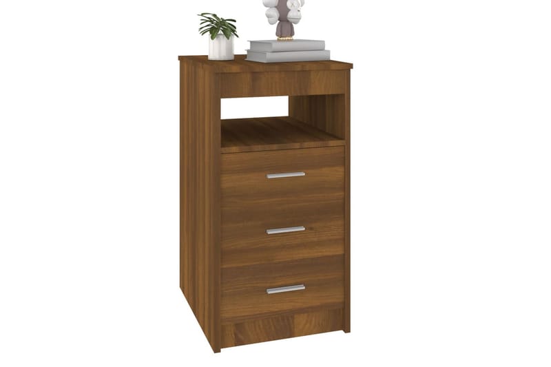 beBasic Byrå brun ek 40x50x76 cm konstruerat trä - Förvaring - Förvaringsmöbler - Byrå