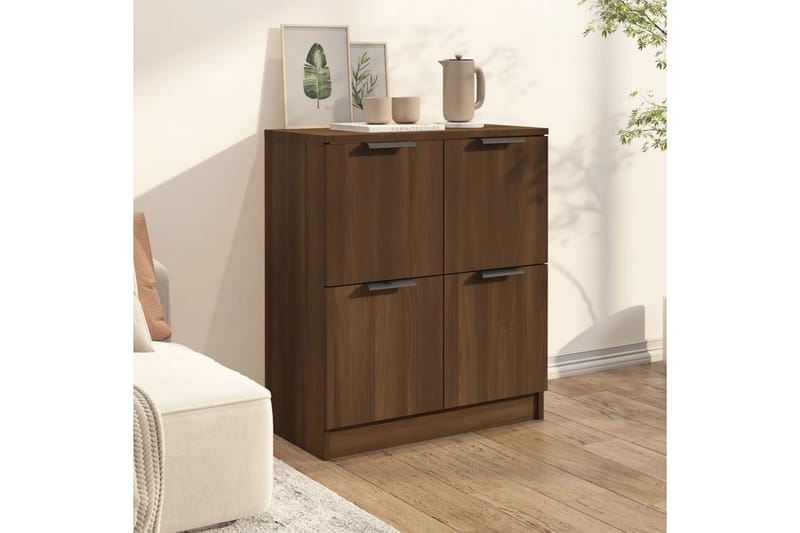 beBasic Byrå brun ek 60x30x70 cm konstruerat trä - Förvaring - Förvaringsmöbler - Byrå