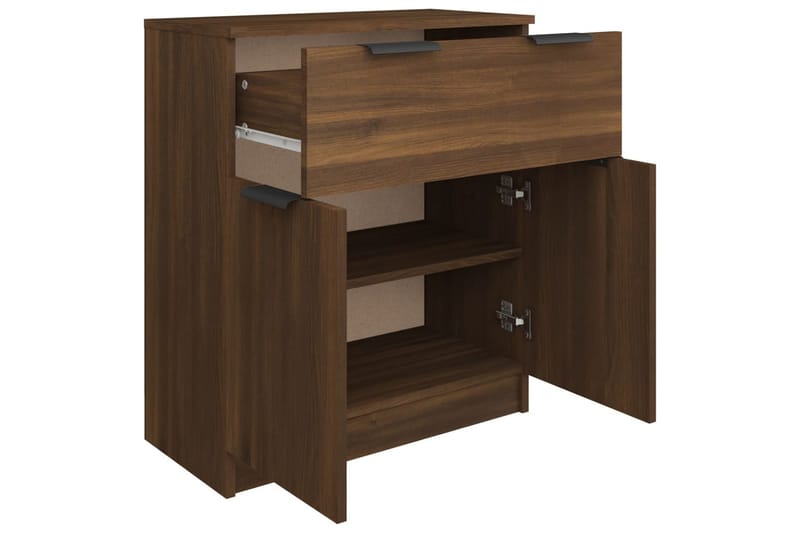 beBasic Byrå brun ek 60x30x70 cm konstruerat trä - Förvaring - Förvaringsmöbler - Byrå