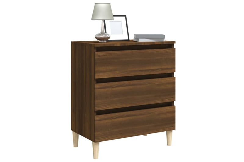 beBasic Byrå brun ek 60x35x69 cm konstruerat trä - Förvaring - Förvaringsmöbler - Byrå