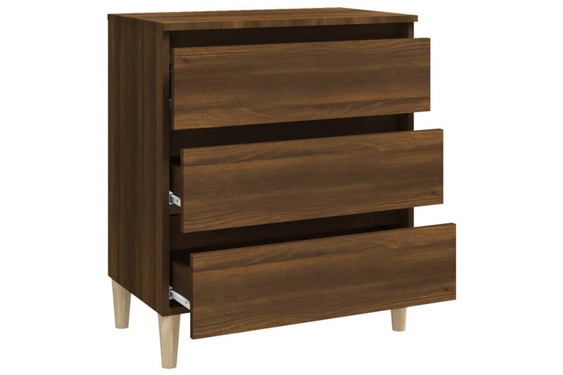 beBasic Byrå brun ek 60x35x69 cm konstruerat trä - Förvaring - Förvaringsmöbler - Byrå