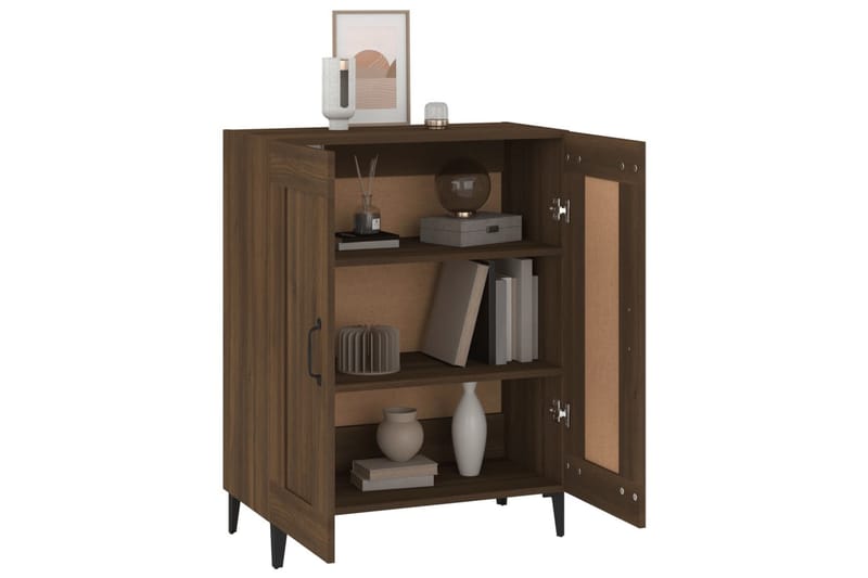 beBasic Byrå brun ek 69,5x34x90 cm konstruerat trä - Förvaring - Förvaringsmöbler - Byrå