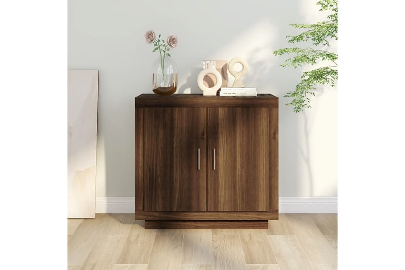 beBasic Byrå brun ek 80x40x75 cm konstruerat trä - Förvaring - Förvaringsmöbler - Byrå