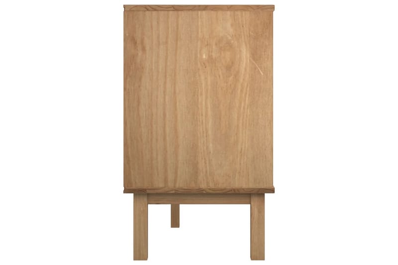 beBasic Byrå brun och grå 113,5x39,5x73 cm massivt furuträ - Förvaring - Förvaringsmöbler - Byrå