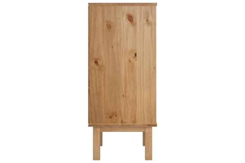 beBasic Byrå brun och grå 46x39,5x90 cm massivt furuträ - Förvaring - Förvaringsmöbler - Byrå