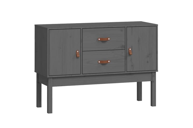 beBasic Byrå grå 110x40x78 cm massiv furu - Förvaring - Förvaringsmöbler - Byrå