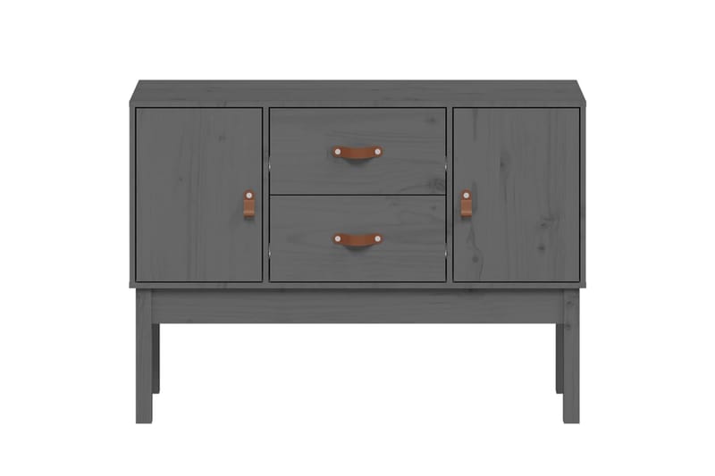 beBasic Byrå grå 110x40x78 cm massiv furu - Förvaring - Förvaringsmöbler - Byrå