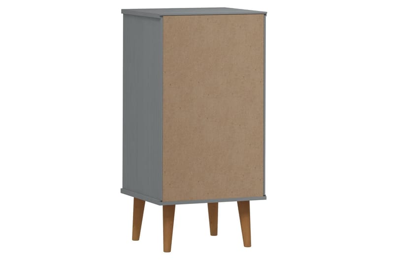 beBasic Byrå grå 40x35x82 cm massivt furuträ - Förvaring - Förvaringsmöbler - Byrå