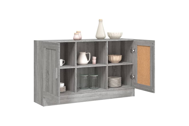 beBasic Byrå grå sonoma 120x30,5x70 cm konstruerat trä - Förvaring - Förvaringsmöbler - Byrå