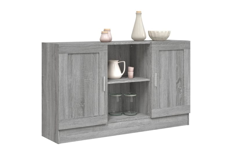 beBasic Byrå grå sonoma 120x30,5x70 cm konstruerat trä - Förvaring - Förvaringsmöbler - Byrå