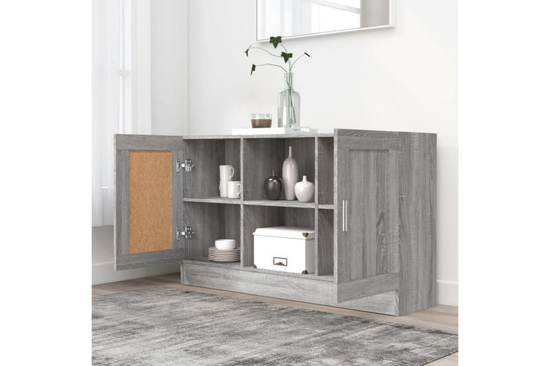 beBasic Byrå grå sonoma 120x30,5x70 cm konstruerat trä - Förvaring - Förvaringsmöbler - Byrå