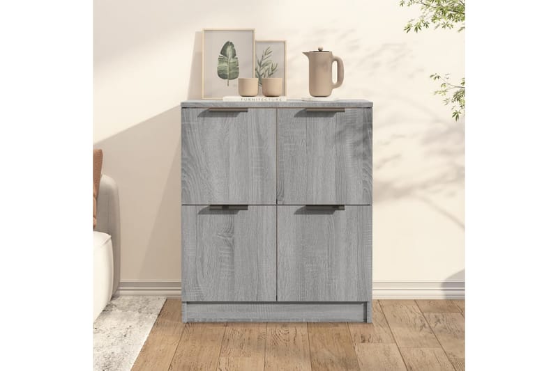 beBasic Byrå grå sonoma 60x30x70 cm konstruerat trä - Förvaring - Förvaringsm�öbler - Byrå