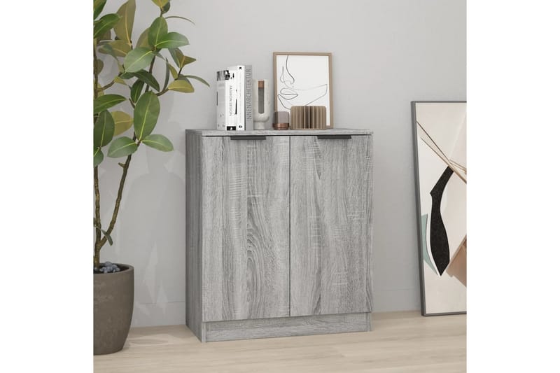 beBasic Byrå grå sonoma 60x30x70 cm konstruerat trä - Förvaring - Förvaringsm�öbler - Byrå