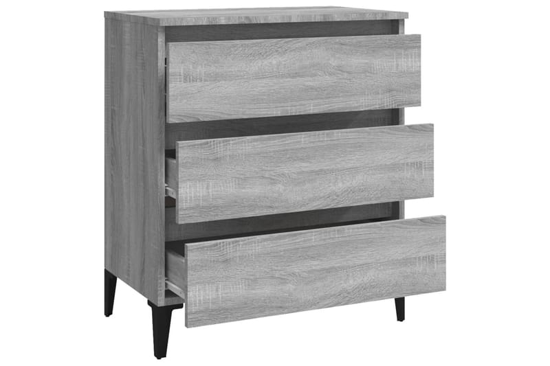 beBasic Byrå grå sonoma 60x35x69 cm konstruerat trä - Förvaring - Förvaringsmöbler - Byrå