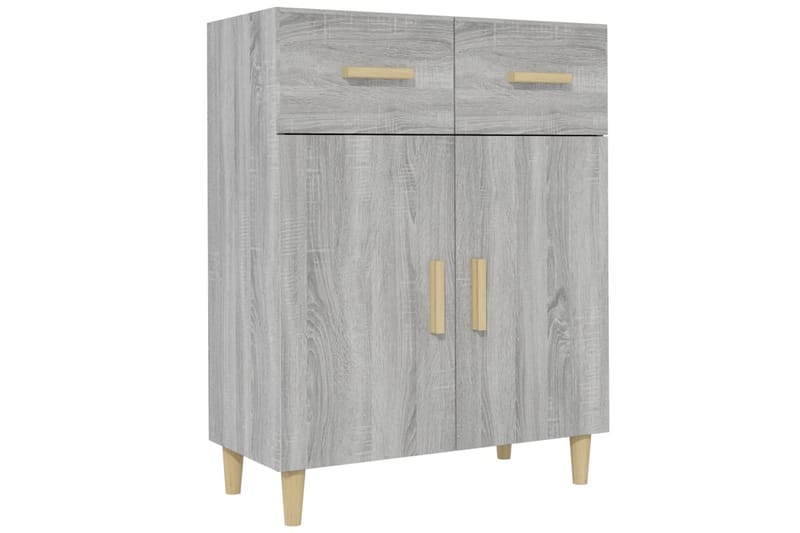 beBasic Byrå grå sonoma 69,5x34x89 cm konstruerat trä - Förvaring - Förvaringsmöbler - Byrå