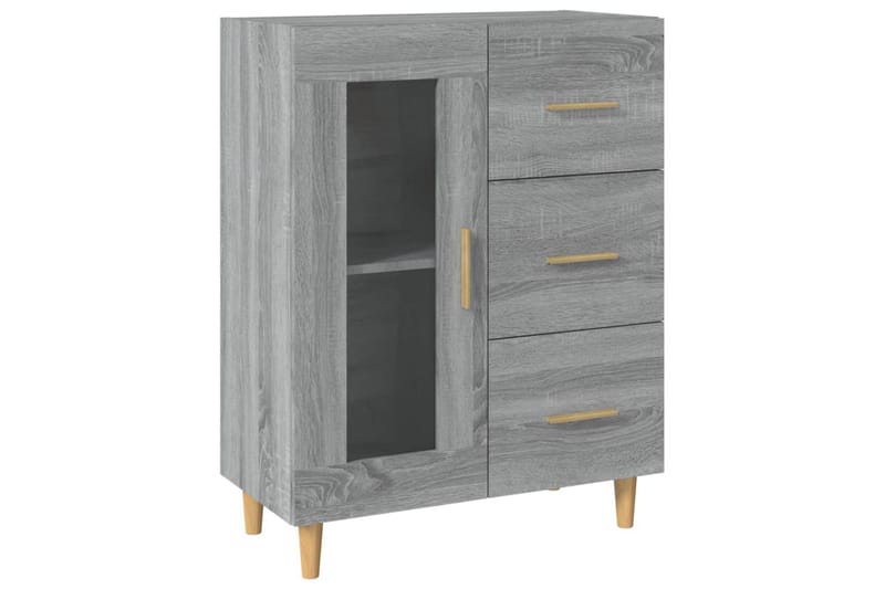 beBasic Byrå grå sonoma 69,5x34x90 cm konstruerat trä - Förvaring - Förvaringsmöbler - Byrå