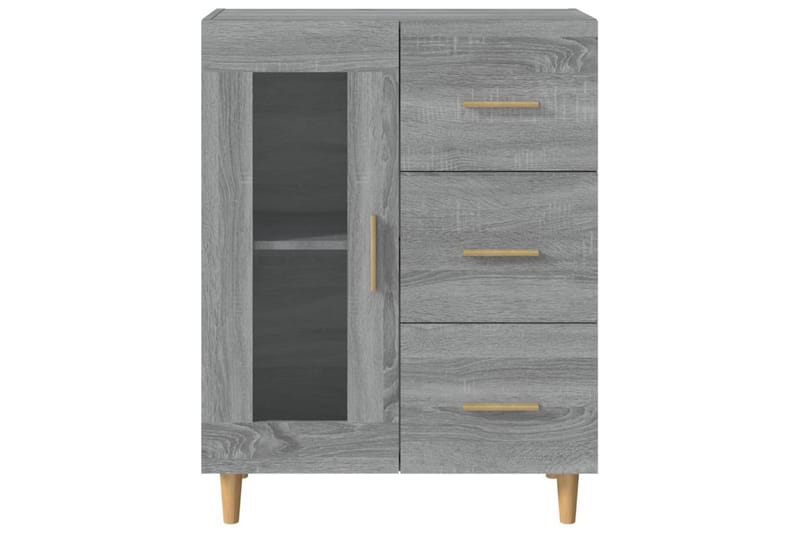 beBasic Byrå grå sonoma 69,5x34x90 cm konstruerat trä - Förvaring - Förvaringsmöbler - Byrå