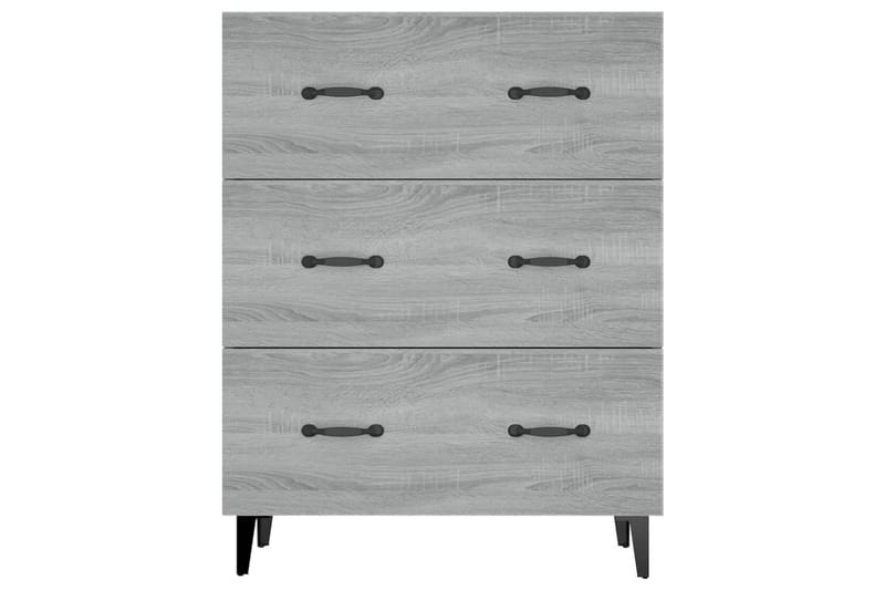 beBasic Byrå grå sonoma 69,5x34x90 cm konstruerat trä - Förvaring - Förvaringsmöbler - Byrå