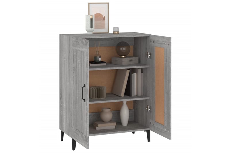beBasic Byrå grå sonoma 69,5x34x90 cm konstruerat trä - Förvaring - Förvaringsmöbler - Byrå