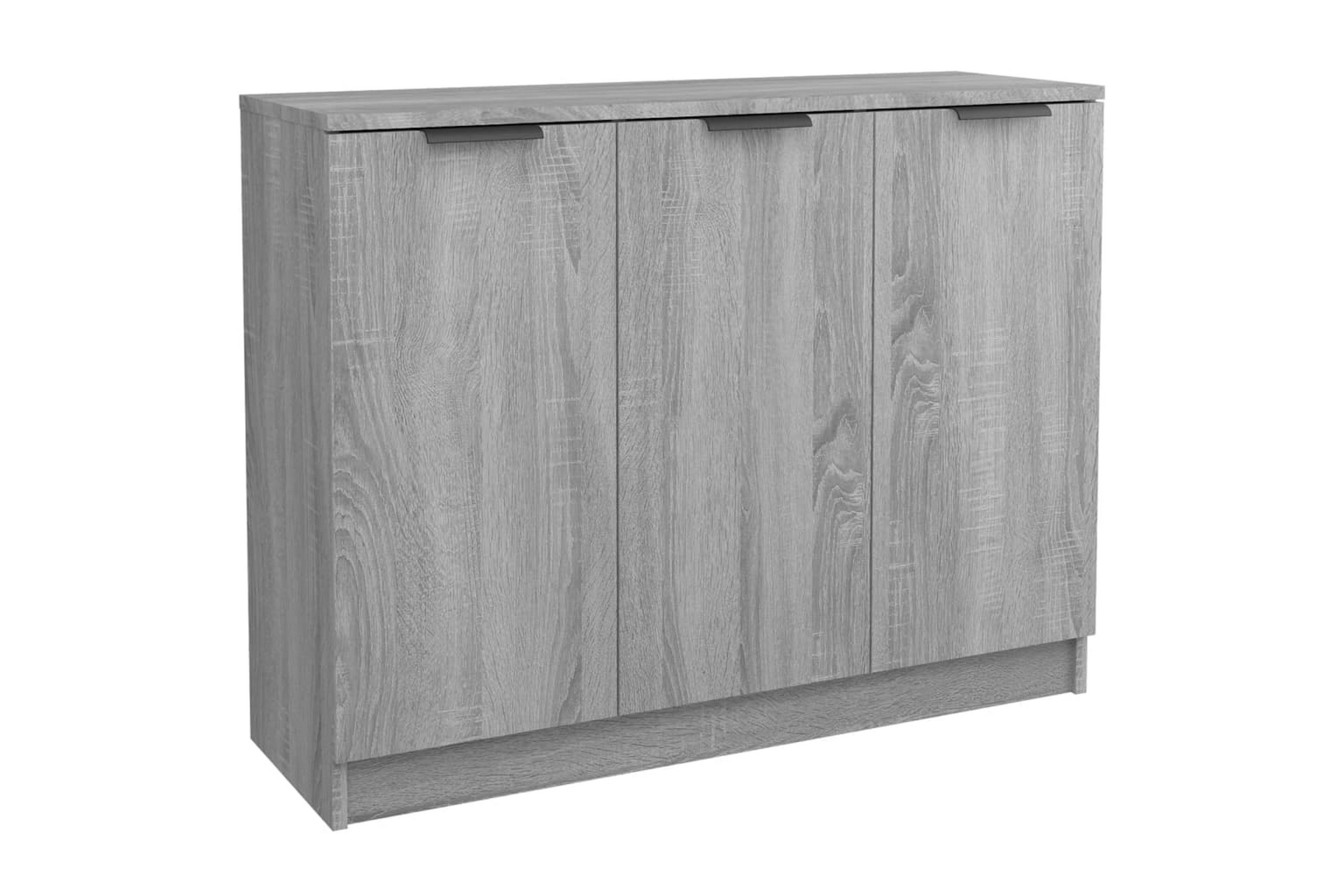 beBasic Byrå grå sonoma 90,5x30x70 cm konstruerat trä –
