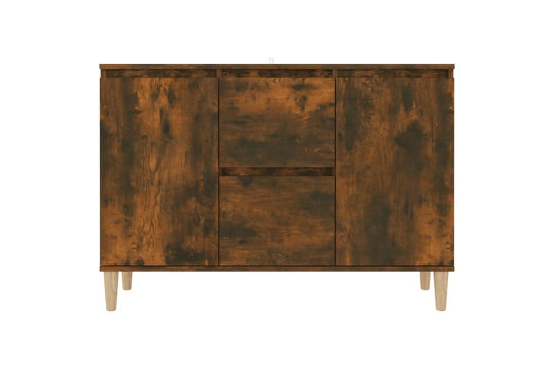 beBasic Byrå rökfärgad ek 103,5x35x70 cm konstruerat trä - Förvaring - Förvaringsmöbler - Byrå