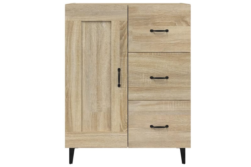 beBasic Byrå sonoma-ek 69,5x34x90 cm konstruerat trä - Förvaring - Förvaringsmöbler - Byrå